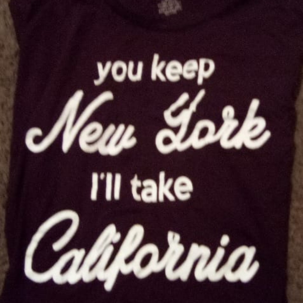 Wine Red Slogan Tee